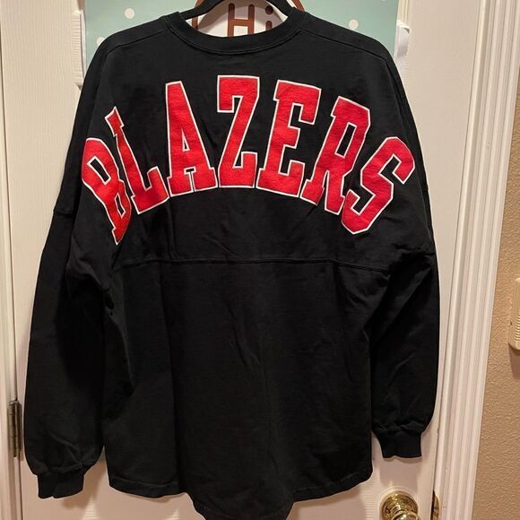 Fanatics Trail Blazers Long Sleeved Fan Jersey M - Picture 5 of 11